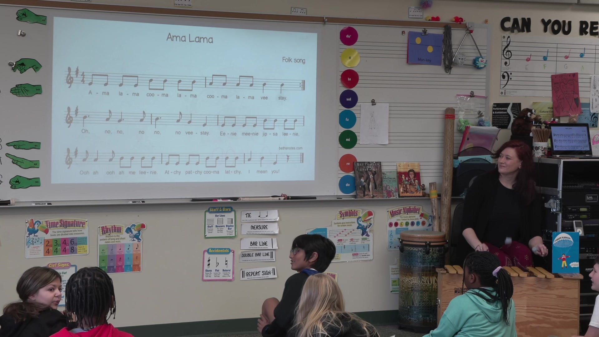 Accompanying a Nonsense Song to Practice a New Rhythm Pattern .